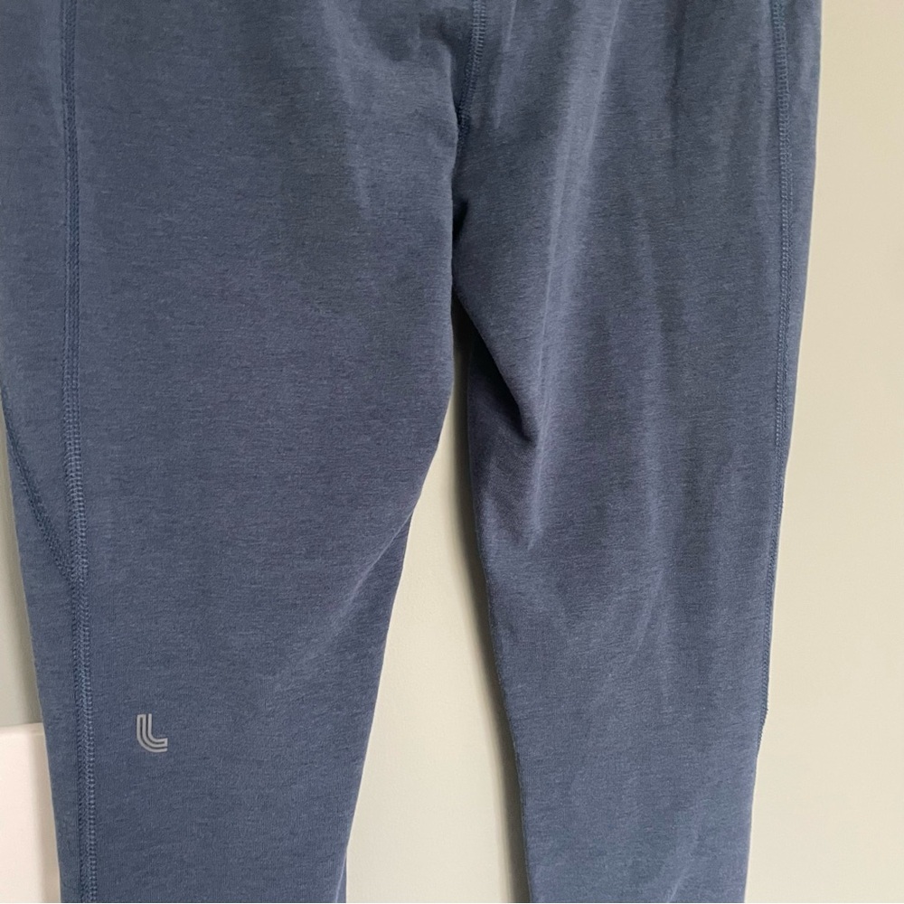 3 for $30 | Lole Cropped Tie Workout Leggings – Navy Blue Activewear Yoga Pants - Picture 6 of 7
